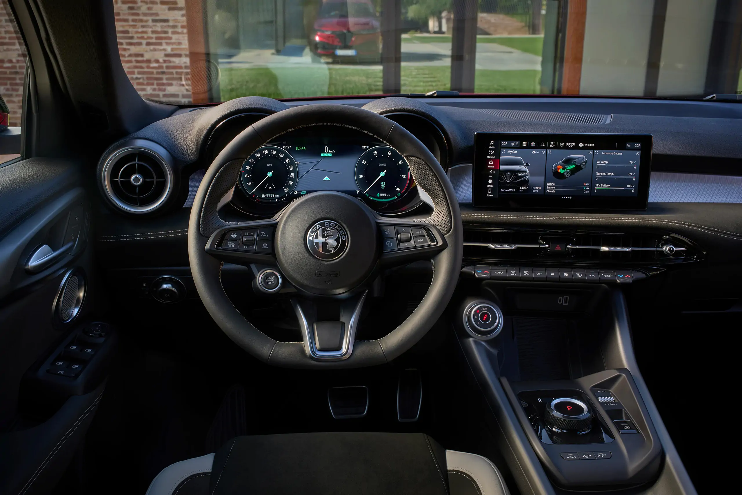 Vue intérieur de l'Alfa Romeo Tonale